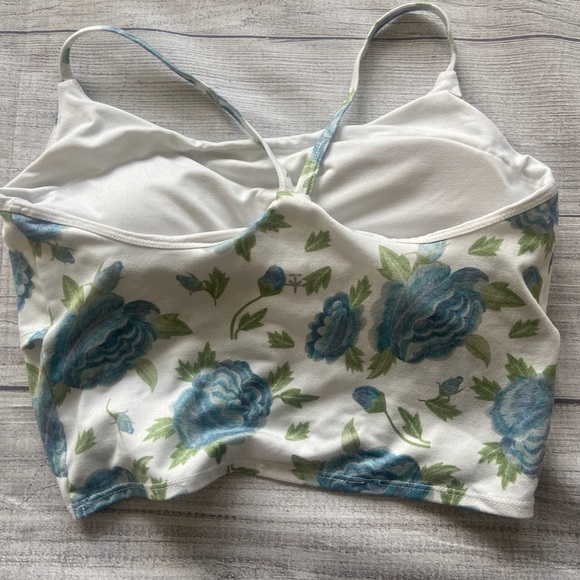 Floral Print Women's Intimate Top - Picture 3 of 4